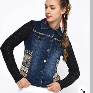 NWT Desigual Women's Chaq_bluefly‎ denim jacket